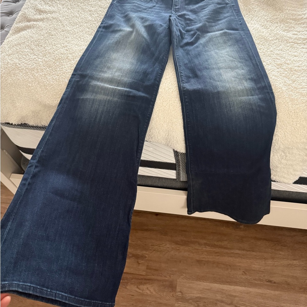 Express Women’s Wide Leg Flare Mid-Rise Jeans